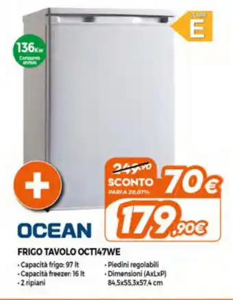 Expert Ocean Frigo Tavolo Oct147We offerta