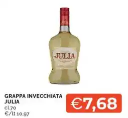 Mercatò Grappa invecchiata JULIA offerta
