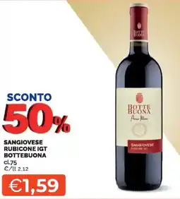 Mercatò Sangiovese rubicone IGT BOTTEBUONA offerta