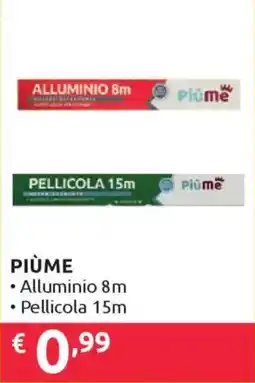 Ipersoap PIÙME Alluminio 8m Pellicola 15m offerta