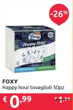 Ipersoap FOXY Happy hour tovaglioli 50pz offerta