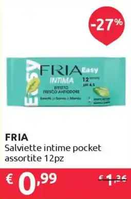 Ipersoap FRIA Salviette intime pocket assortite 12pz offerta