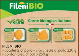 Conad FILENI BIO cotoletta di pollo - crocchette di pollo cordon bleu di pollo offerta