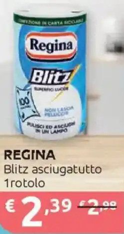 Ipersoap REGINA Blitz asciugatutto 1rotolo offerta