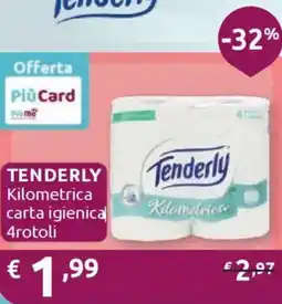 Ipersoap TENDERLY Kilometrica carta igienical 4rotoli offerta