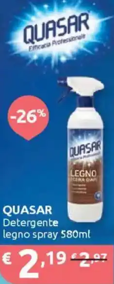 Ipersoap QUASAR Detergente legno spray offerta