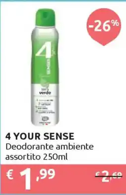Ipersoap 4 YOUR SENSE Deodorante ambiente offerta