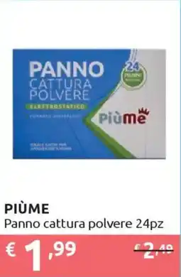 Ipersoap PIÙME Panno cattura polvere 24pz offerta