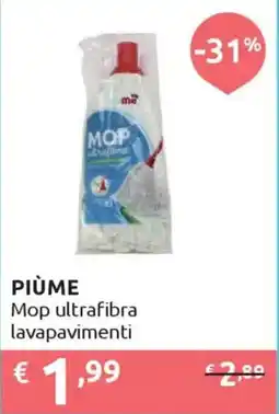 Ipersoap PIÙME Mop ultrafibra lavapavimenti offerta