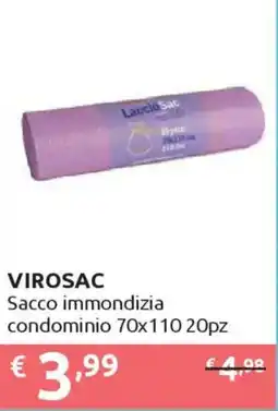 Ipersoap VIROSAC Sacco immondizia condominio 70x110 20pz offerta