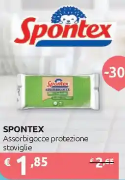 Ipersoap SPONTEX Assorbigocce protezione stoviglie offerta