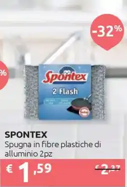 Ipersoap SPONTEX Spugna in fibre plastiche di alluminio 2pz offerta