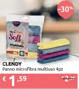 Ipersoap CLENDY Panno microfibra multiuso 4pz offerta