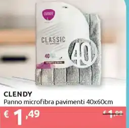Ipersoap CLENDY Panno microfibra pavimenti 40x60cm offerta