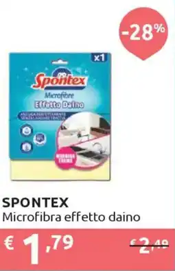 Ipersoap SPONTEX Microfibra effetto daino offerta