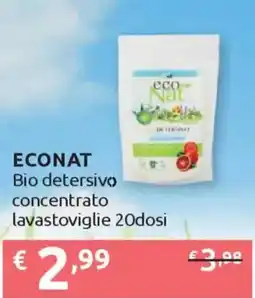 Ipersoap ECONAT Bio detersivo concentrato lavastoviglie 20dosi offerta
