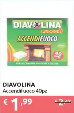 Ipersoap DIAVOLINA Accendifuoco 40pz offerta