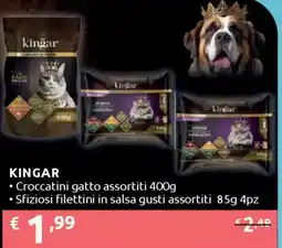 Ipersoap KINGAR Croccatini gatto - Sfiziosi filettini in salsa offerta