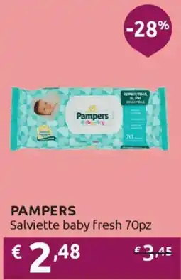 Ipersoap PAMPERS Salviette baby fresh 70pz offerta
