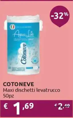 Ipersoap COTONEVE Maxi dischetti levatrucco 50pz offerta