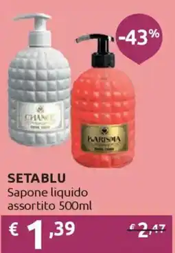 Ipersoap SETABLU Sapone liquido offerta