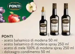 Conad PONTI aceto balsamico di modena offerta