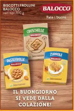Conad Biscotti frollini BALOCCO offerta
