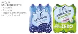 Conad Acqua SAN BENEDETTO naturale frizzante leggermente frizzante offerta