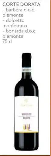 Conad CORTE DORATA barbera d.o.c. offerta