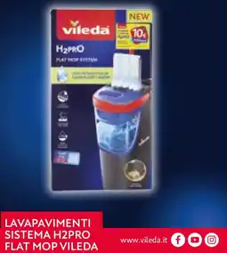 Conad Lavapavimenti sistema h2pro flat mop VILEDA offerta