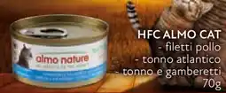 Conad Hfc almo cat filetti pollo tonno atlantico tonno e gamberetti offerta