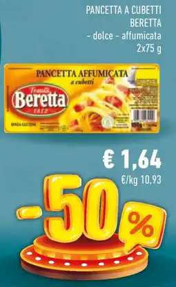 Conad Pancetta a cubetti BERETTA offerta