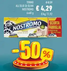 Conad Tonno all'olio di oliva NOSTROMO offerta
