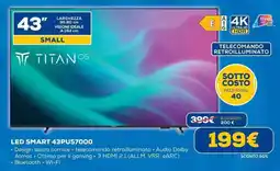 Euronics LED SMART 43PUS7000 offerta
