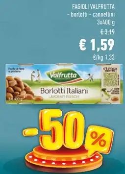 Conad Fagioli valfrutta borlotti e cannellini offerta