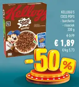 Conad Kellogg's coco pops barchette e risociok offerta