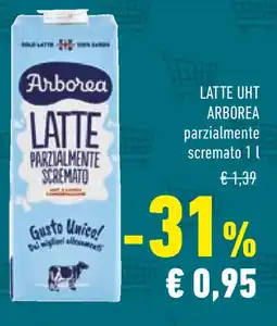Conad Latte uht arborea parzialmente scremato offerta