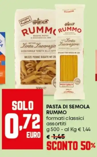 Panorama Pasta di semola RUMMO offerta