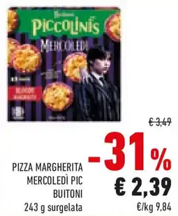 Conad Pizza margherita mercoledì pic BUITONI offerta