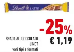Conad Snack al cioccolato LINDT offerta