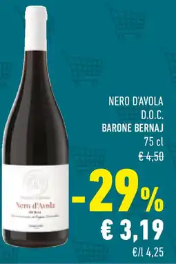 Conad Nero d'avola d.o.c. barone bernaj offerta