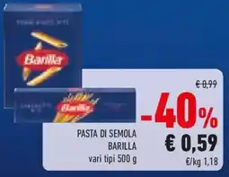 Conad Pasta di semola BARILLA offerta