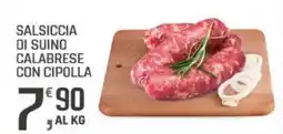 Supermercati Dok Salsiccia di suino calabrese con cipolla offerta