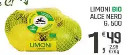 Supermercati Dok Limoni bio alce nero offerta