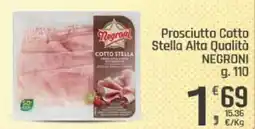 Supermercati Dok Prosciutto Cotto Stella Alta Qualità NEGRONI offerta
