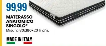 Eurospin Materasso anatomico singolo offerta