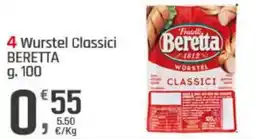 Supermercati Dok 4 Wurstel Classici BERETTA offerta