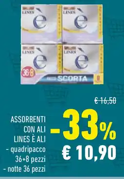 Conad Assorbenti con ali LINES È offerta