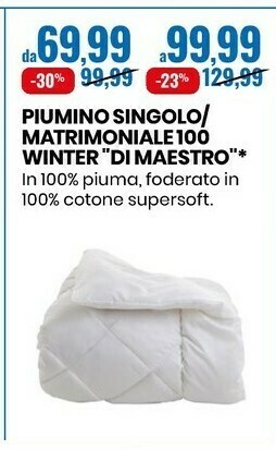 Eurospin Piumino singolo offerta