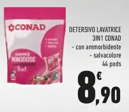 Conad Detersivo lavatrice 3in1 CONAD offerta